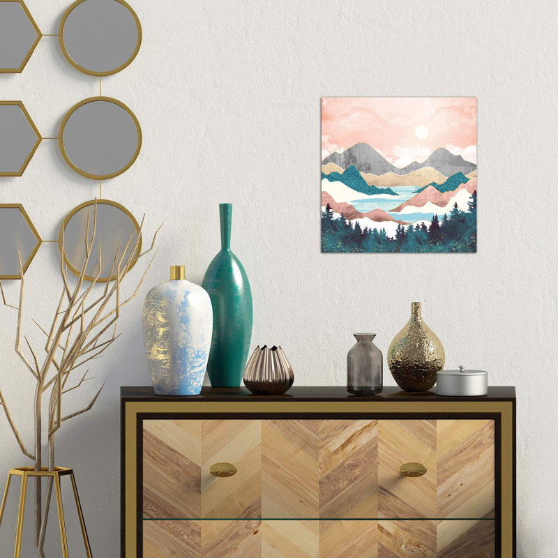 Lake Sunrise - Wrapped Canvas Print, 93.98 cm H x 93.98 cm W x 3.175 cm D