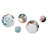Ocean Marble Hald Circle Abstract II - Abstract Marble Metal Wall Décor