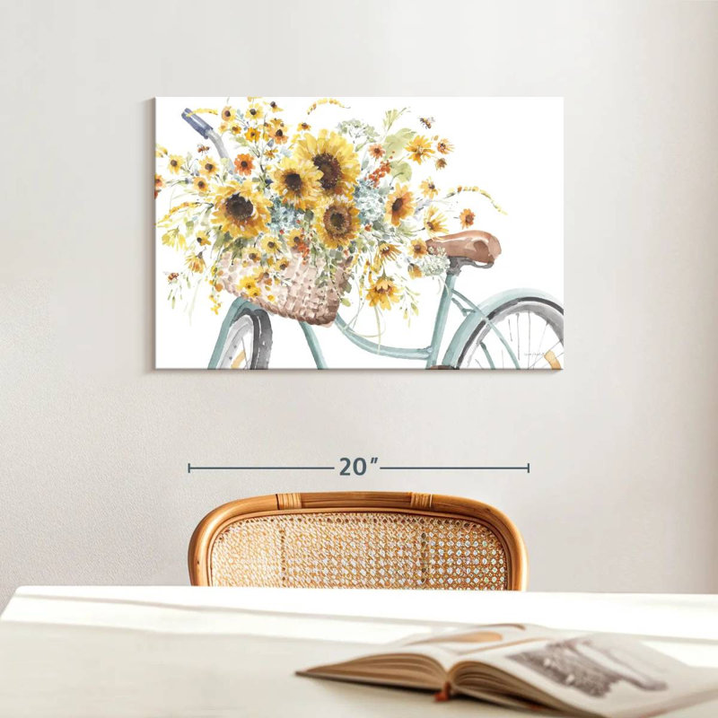 Tournesols pour toujours II, H 16 po x l 24 po