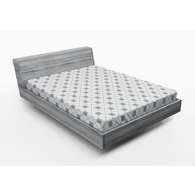 Microfiber Geometric Fitted Sheet, Geometric 2, Queen Fitted Sheet