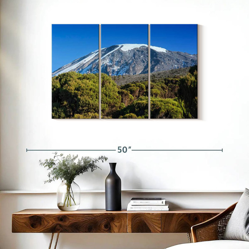 Mont Kilimandjaro enneigé, H 24 po x l 38 po