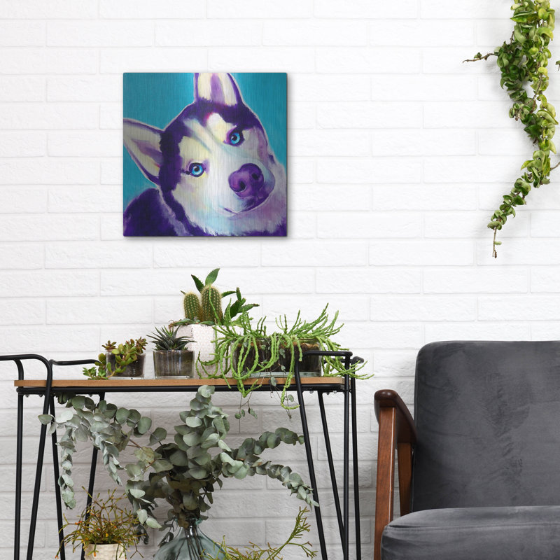 «Husky - Dico» par Dawg Painter, H 12 po x l 12 po