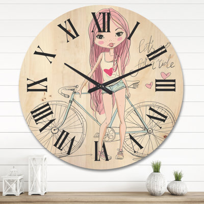 Horloge murale en bois