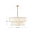 Simone 34.25" Eight-Light Two-Tier Drum Chandelier w/ Natural Alabaster Panels