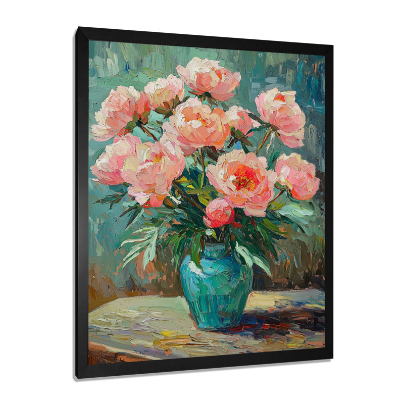 Jeffreys - impressions murales florales, Noir, noir, noir, noir, H 20 po x l 12 po, Reproduction encadrée d'une seule photo