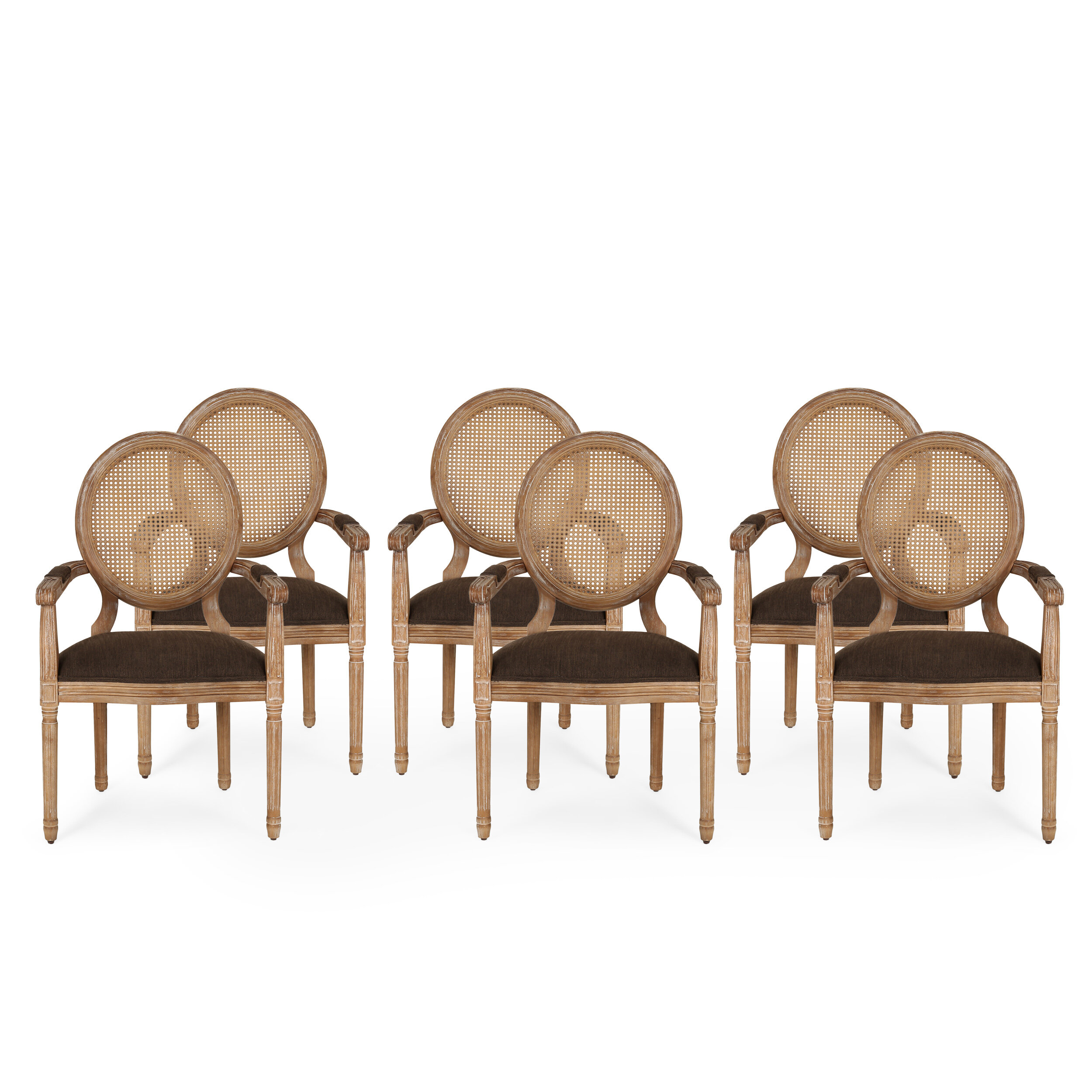 Wayfair Patino Linen King Louis Back Side Chair (Set of 2) 309.99