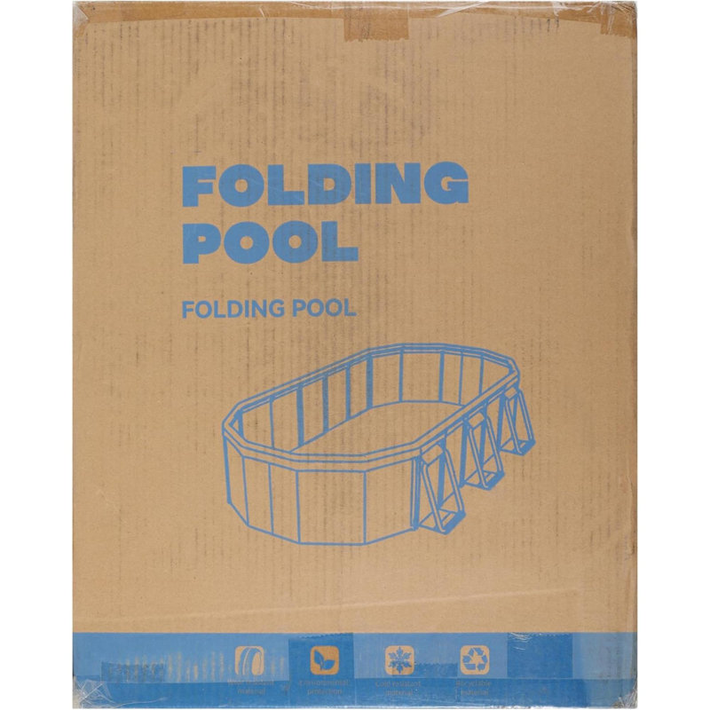 Non-Inflatable Swimming Pool For Kids And Pets, Framed Swimming Pools, Foldable Dog Pool With Sturdy Support, Space-Saving Kiddie Pool, Collapsible Kids Pool