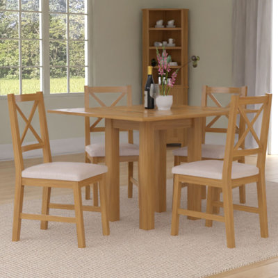 4 - Person Solid Oak Dining Set
