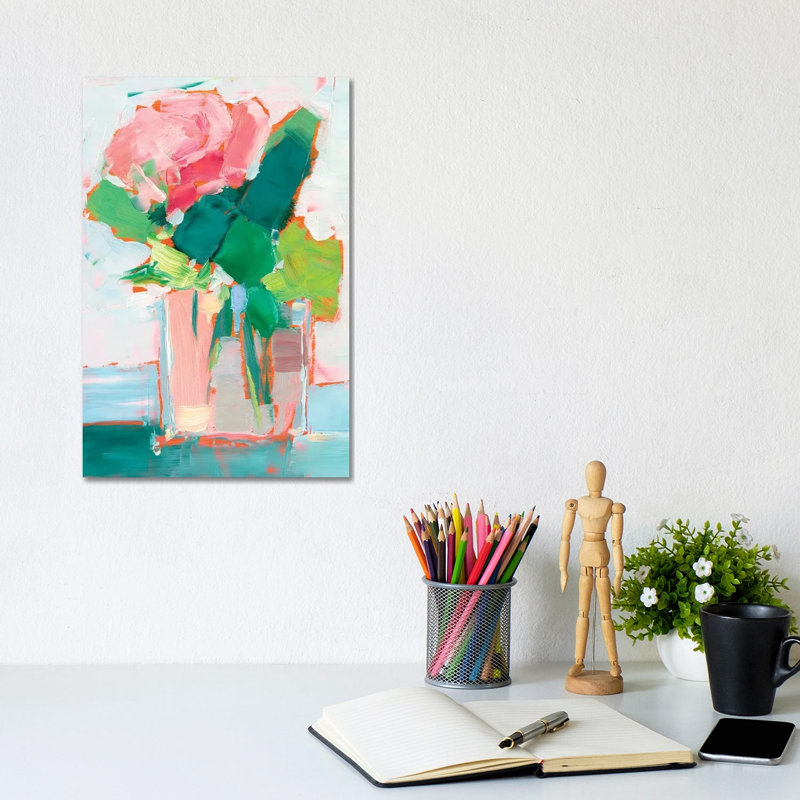 «Cut Flowers II» par Ethan Harper - reproduction d'art, Pas de tapis, Toile tendue, H 12 po x l 8 po x P 0,75 po