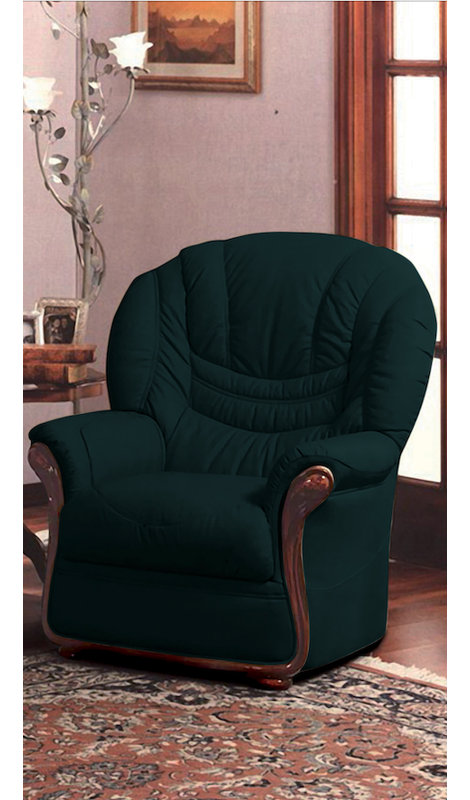 Kinsman Faux Leather Armchair, Black
