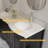 Mandilyn 60" Fully Assembled Double Sink Bathroom Vanity with Engineered Stone Top, Ceramic Sink, Hand Paint-18736955