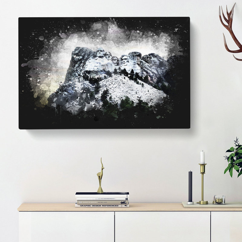 Mount Rushmore Memorial - Wrapped Canvas, 50cm H x 76cm W x 3cm D