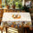 Autumn-Winter Tablecloth 152x220cm Rectangular Seasonal Holiday Patterns Scarecrow Design Party Picnic Dinner Table Cover-1144090311