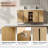 48" Double Bathroom Vanity With Resin Basin-310523695