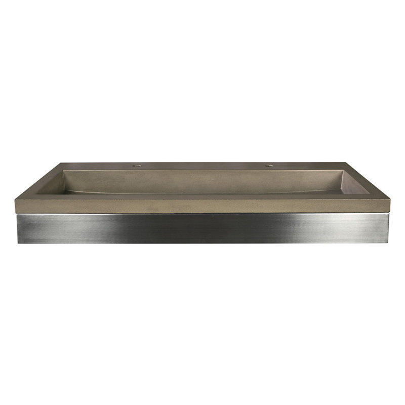 Zaca 48" Wall-Mounted Single Bathroom Vanity Set, No Faucet Hole, Earth