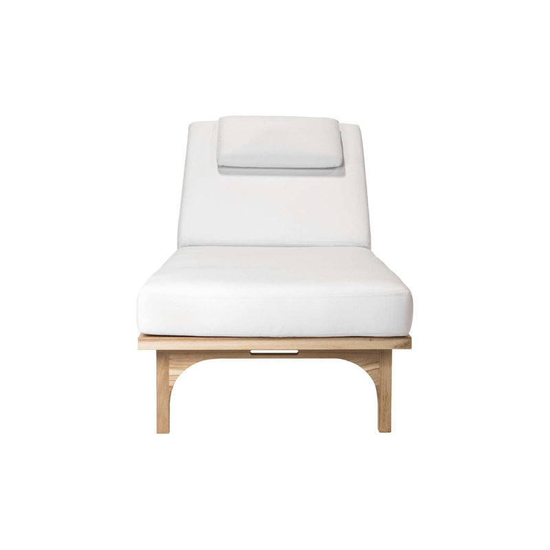 Serenique Outdoor Teak Chaise Lounge