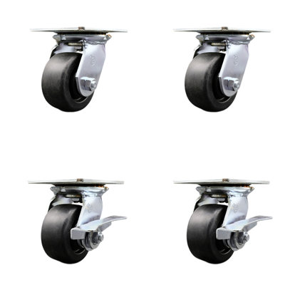 4 Piece Polyolefin Caster Set