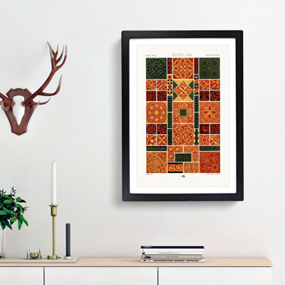 A Middle-Ages Pattern by Albert Racinet - Picture Frame Painting Print