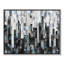 «Patchwork City - Floater Frame», reproduction d'art sur toile-46828218-46828215