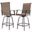 Tabourets de bar pivotants 2 pièces Caldean
