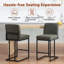 Counter Stool with Metal Frame