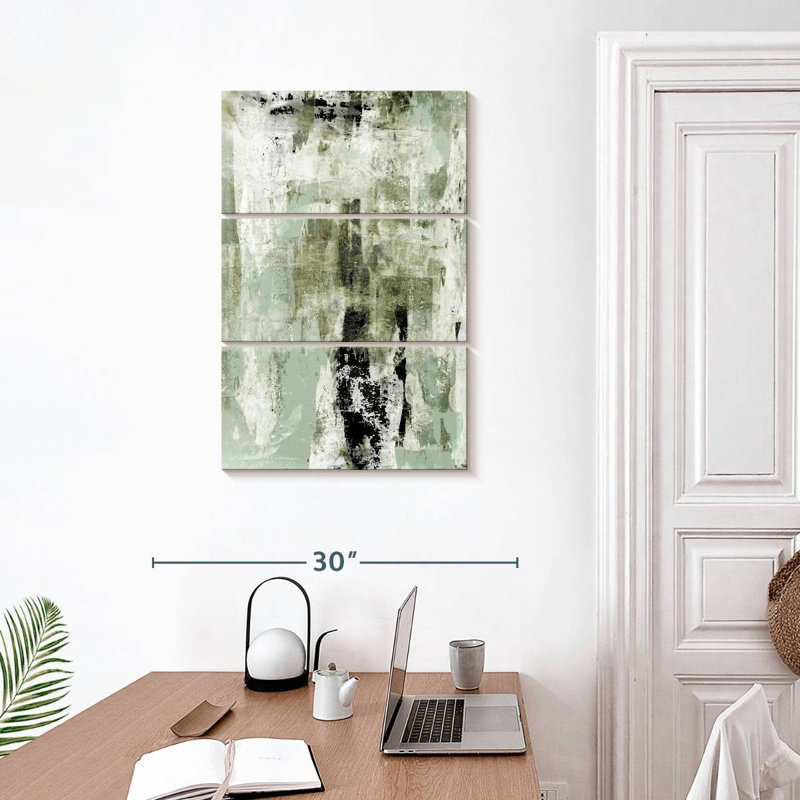 Avery Sage Green Abstract, 32" H x 20" W
