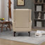 Fauteuil d'appoint robuste à structure en bois avec revêtement confortable pour la détente-133998195