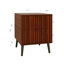 Armoire de chevet moderne à 2 tiroirs avec tiroirs faciles d'accès, bois d'ingénierie, grande table de chevet avec rangement pour la chambre à coucher, brun café, indispensable