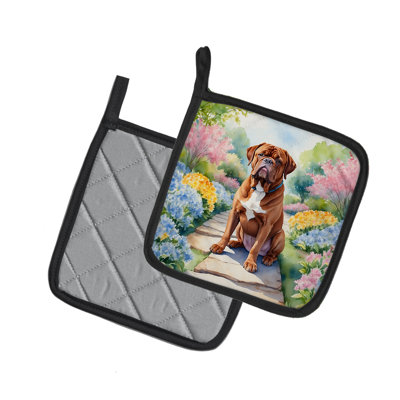 Caroline's Treasures Floral Polyester Potholder Set