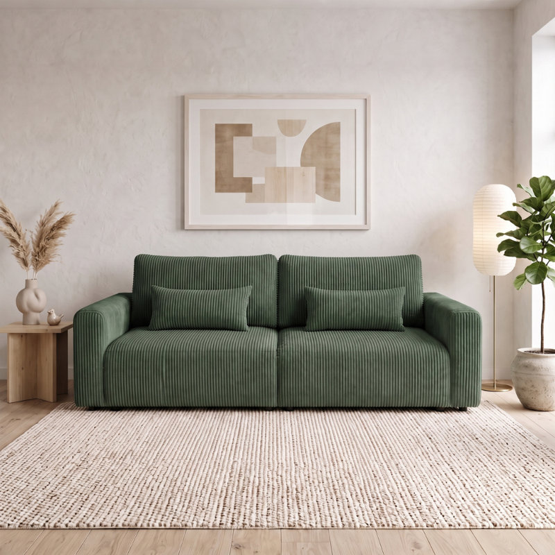 Sectional, Dark green POSO 14