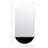 Purvis Metal Flat Wall Mirror with Shelves