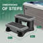 Hot Tub Step Dark Grey with Storage, Spa Steps with Storage Compartment-90640775