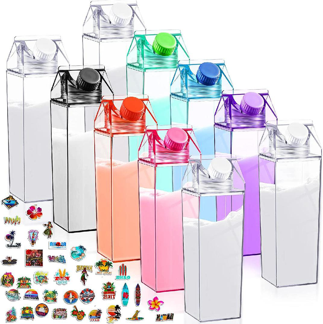 Cute Glass Water Bottle With Tea Infuser Filter Straw Kawaii Portable Juice  Cold Drink