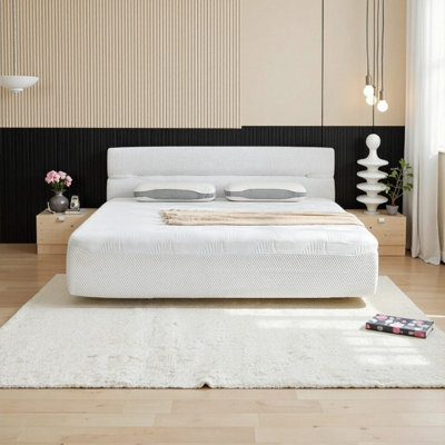 King Size All-in-One Mattress & Bed Frame - Japanese Cooling Fiber & Multi-Layer Support