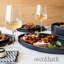 Plateau de service ovale empilable-99296499