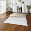 Antislip Underlay Machine Woven White Rug-70522911
