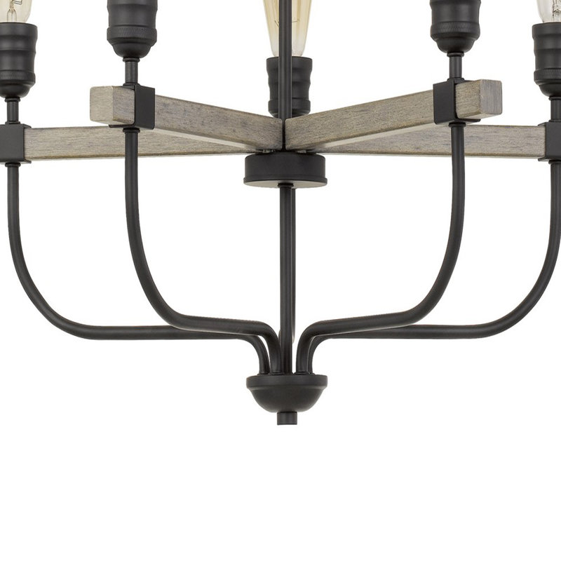 Lustre en métal 5 lumières Sion