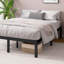 Barbieri Modern Metal Platform Bed Frame with Heavy Duty Steel Slat Support-1994905275