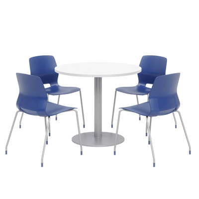 36" L Round Breakroom Table and Chair Set