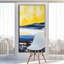 Chaise d'appoint Eric en blanc / brun