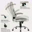Fauteuil de bureau pivotant en velours