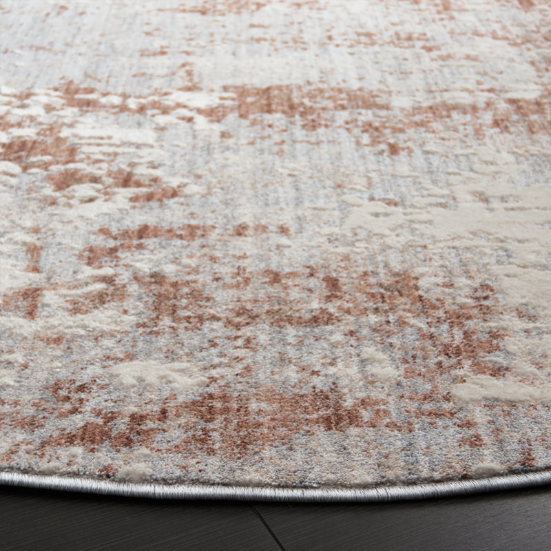 Tapis abstrait Scarlett 408 Performance, Rond 6 pi 7 po