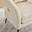 Fauteuil demi-tonneau en velours-831239455