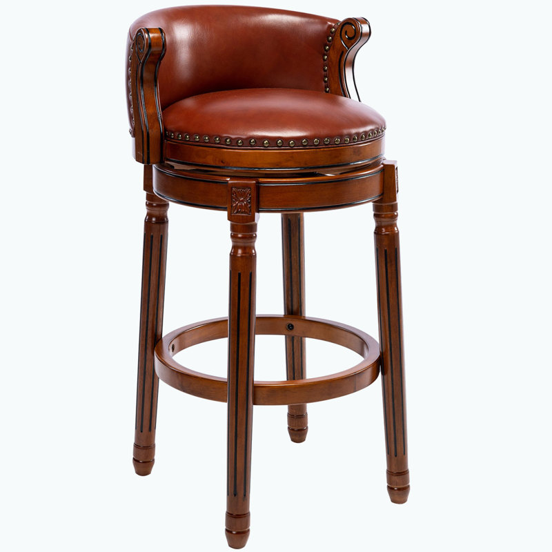 Tabourets de bar pivotants, Tabouret de bar (siège d'une hauteur de 29,5 po), Brun