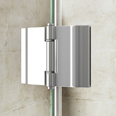 Durovin Bathrooms 800 x 800mm Quadrant Frameless Shower Enclosure - Hinged Door Corner Entry - 8mm Safety Clear Glass