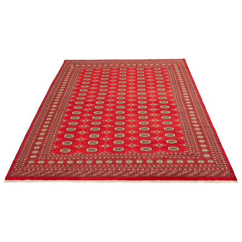 Tapis rouge foncé Finest Peshawar Bokhara 8 pi 0 po x 10 pi 3 po