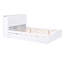 Lit plateforme double avec rangement