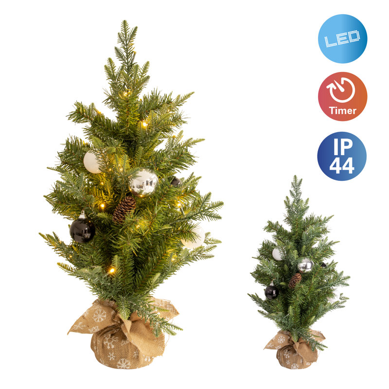 177.8cm H Lighted Artificial Fir Christmas Tree