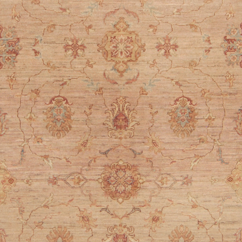 Tapis de la zone en laine 8 pi 3 po x 9 pi 8 po one-of-kind noué la brown Ayres