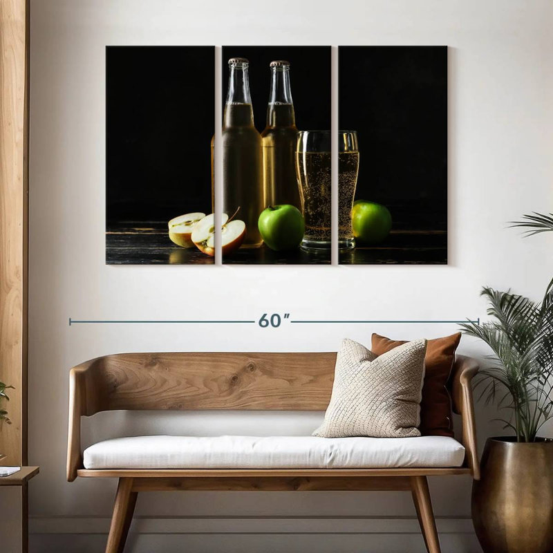 Sparkling Apple Cider, 32" H x 50" W
